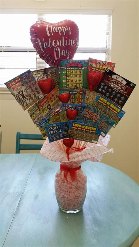 made this lottery ticket bouquet for my husband for valentine s day