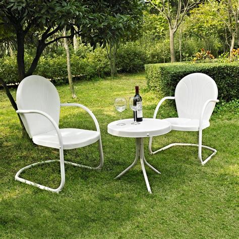 Your patio is that special place where you can go to enjoy of a drink, read a good book, enjoy of a family barbecue, entertain guests, sitting around a fire pit or simply get to relax after a. Shop Crosley Furniture Griffith 3-Piece Steel Patio ...