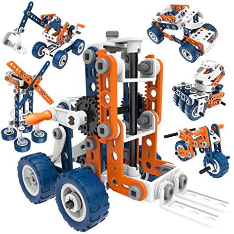 12 In 1 Stem Kit Toy For Kids 152 Piece Construction Building Set And