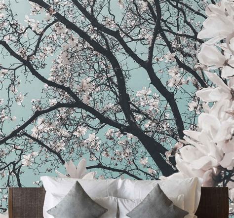Japanese Cherry Blossom Mural Wallpaper Tenstickers
