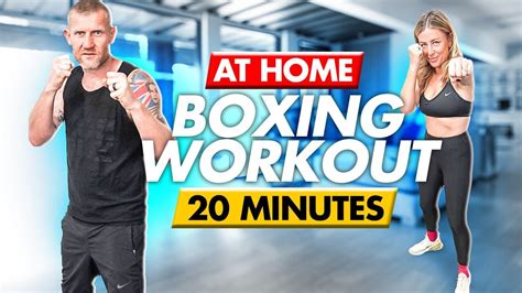 20 Minute Boxing Workout At Home No Equipment Needed Youtube