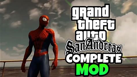 Gta San Andreas Android Spiderman Complete Mod Youtube