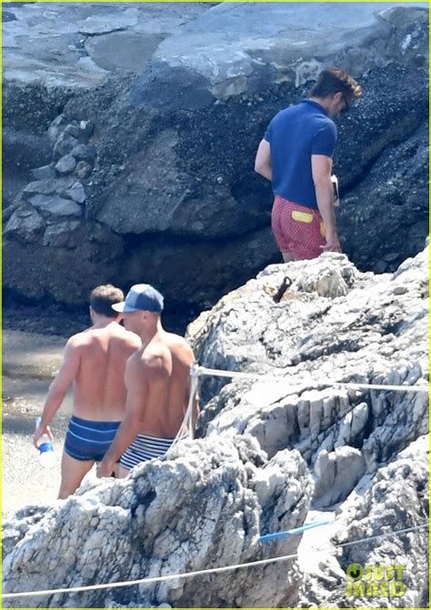 Chris Pine Shows Off Toned Back Muscles While On A Birthday Trip In