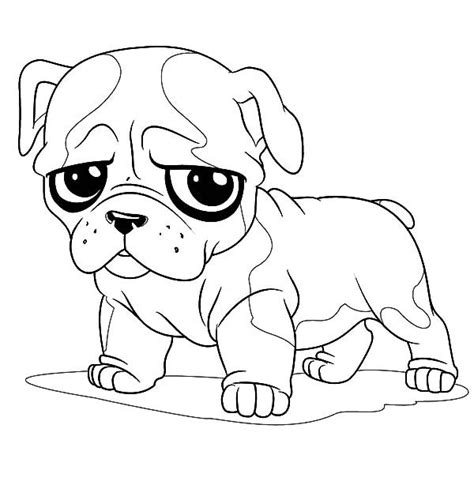 Coloring bulldogs coloring pages french bulldog zentangle pdf. Cute Little Bulldog Coloring Pages | Best Place to Color