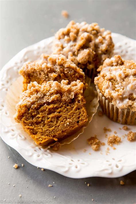 Pumpkin Crumb Cake Muffins Sallys Baking Addiction