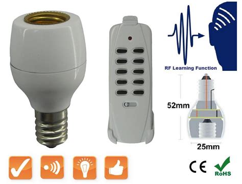 China Wireless Rf E14 Light Bulb Cap Socket China Wireless Rf