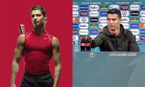The company's share price dropped from $56.10 to $55.22 almost immediately after ronaldo's gesture, a 1.6% dip. Cristiano Ronaldo's Coca-Cola Snub Cost The Brand $4 ...