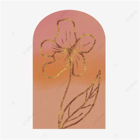 Gold Flower Aesthetic Flower Flower Flowers Png Transparent Clipart