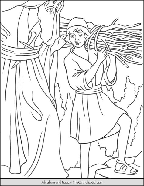 Old testament bible hero coloring pages. Coloring Page Abraham And Isaac in 2020 | Coloring pages ...