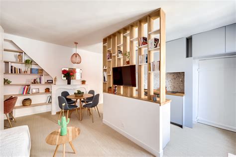 Salon, salle à manger - Rénovation complète d'un appartement de 28 m2
