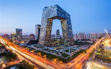 Download Wallpapers Cctv Building Beijing 4k Modern
