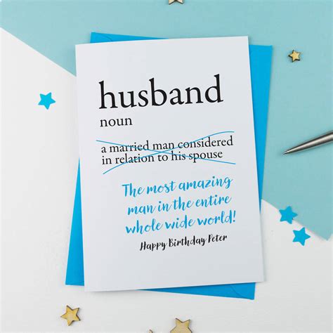 Birthday Cards For Husband Card Design Template