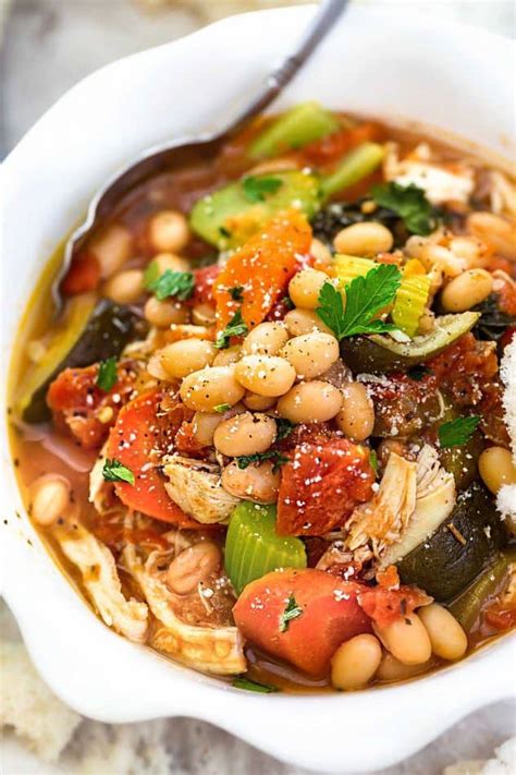 Tuscan bean soup tuscan grilled summer vegetables tuscan white bean salad with variations see more italian. Hearty Vegetable Tuscan Chicken Soup - Healthy Homemade ...