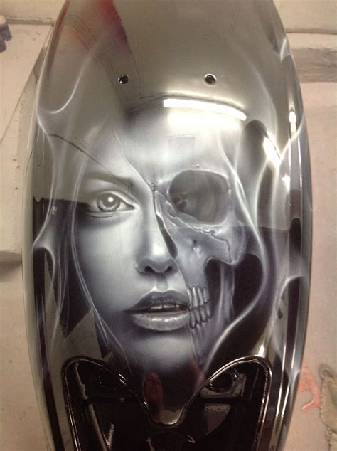 Our exclusive custom fender mounts are made from premium materials. Rear fender | Motorcycle painting, Airbrush art, Custom ...