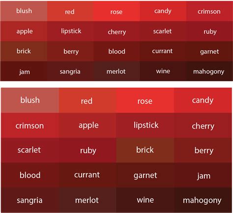 Improved Shades Of Red Coolguides