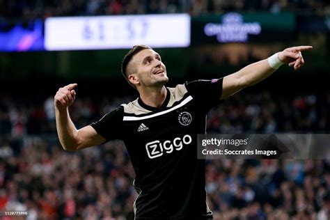 Dusan Tadic Of Ajax Celebrates 0 3 During The Uefa Champions League News Photo Getty Images