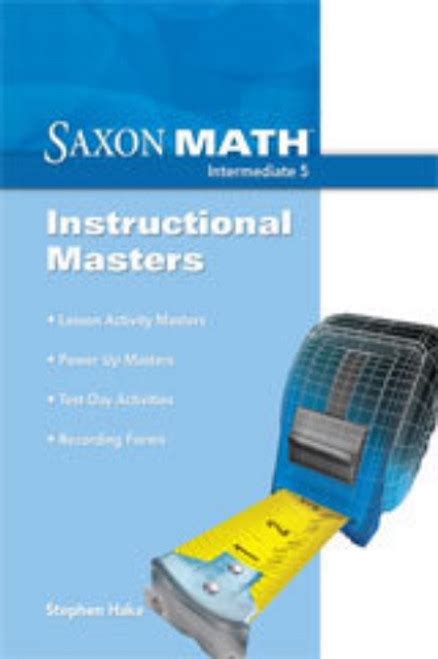 Saxon Math Intermediate 5 Instructional Masters