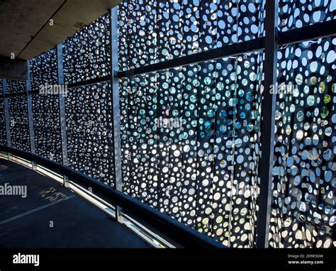 Perforated Metal Cladding High Resolution Stock Photo
