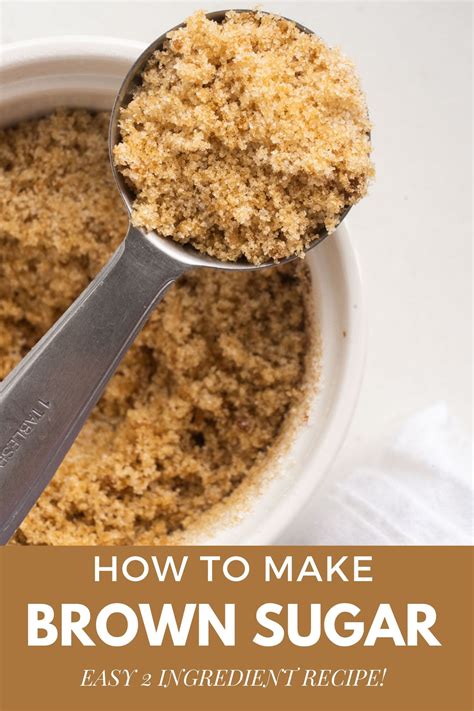 How To Make Brown Sugar Recipe Easy Baking Recipes Make Brown