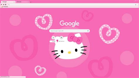 Hello Kitty Chrome Theme Themebeta