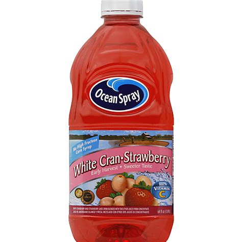 Ocean Spray White Cran Strawberry Juice Drink 64 Fl Oz Bottle