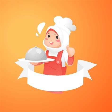 Find & download free graphic resources for woman chef. chibi Muslimah master Chef 2245326 Vector Art at Vecteezy