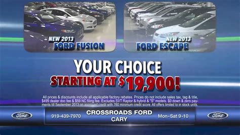Crossroads Ford Cary Greatest Sale Cars 5 28 13 Youtube