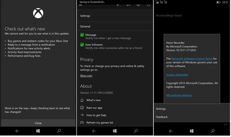 Windows 10 Mobile Xbox And Voice Recorder See Updates Nokiapoweruser