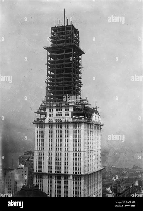 Woolworth Building In New York City Under Construction Ca 1910 1913