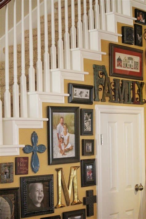 The wall in the staircase area is one of the spots that you will often pass when going up or down stairs. staircase wall decorating ideas (With images) | Stair wall decor, Stair decor, Wall decor bedroom