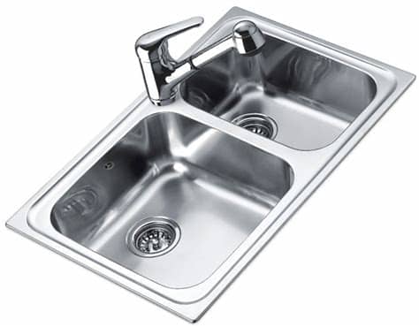 Existe gran variedad de modelos polilaminados, con diferentes formatos de puerta y una amplia gama de colores y acabados. Fregadero de acero sobre encimera Teka Classic 2C 80 - 800 ...