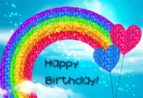 Happy Birthday Rainbow Sparkle Birthdays Pinterest