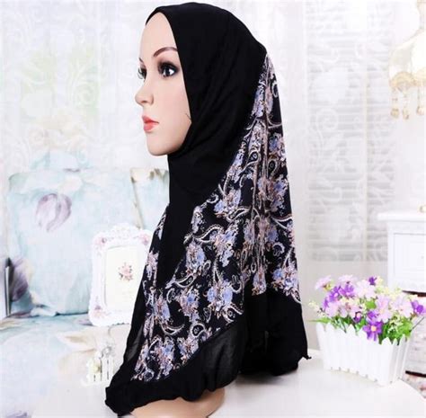 Buy Amira Hijab Khimar Fancy Floral Hijab Muslim Shawl