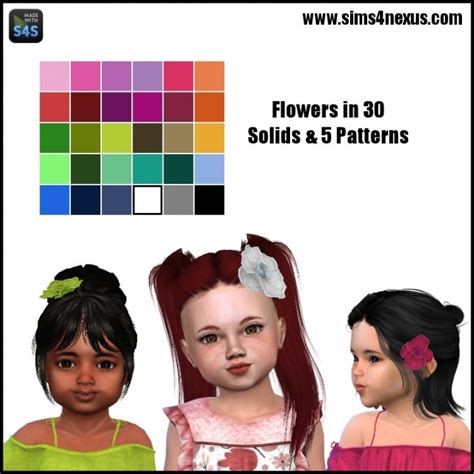 Les Fleurs Set By Samanthagump Sims 4 Headwear