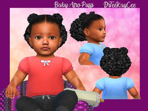 The Sims Resource Baby Afro Puffs ~ Infants