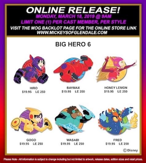 Big Hero 6 Wdi Profile Pins Disney Pins Blog