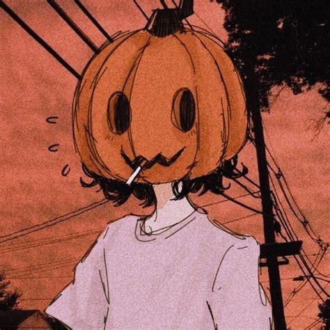 Pumpkin Man Vintage Halloween Art Cartoon Art Character Art