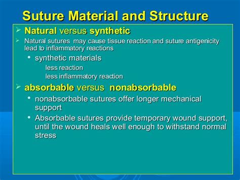 Sutures Materials