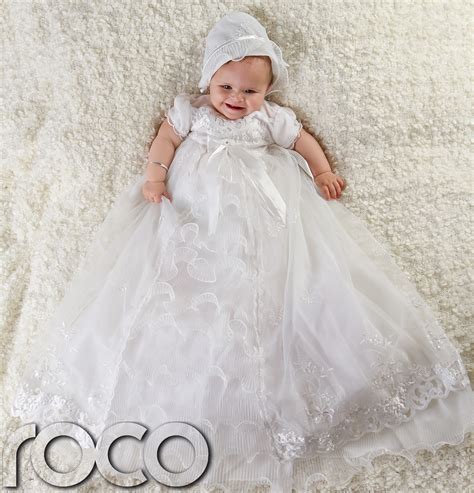 Baby Girls White Dress Traditional Baptism Gown