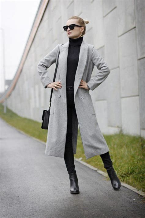 17 Outstanding Ideas Of How To Wear Long Coats This Winter Grey Coat