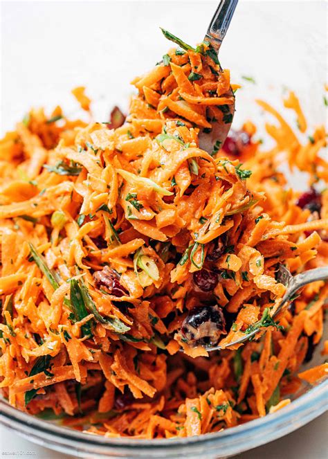 Shredded Carrot Salad Recipe With Honey Mustard Dressing Carrot Salad