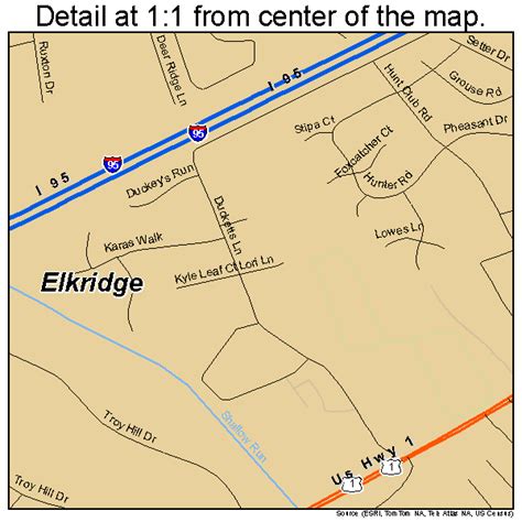 Elkridge Maryland Street Map 2425750