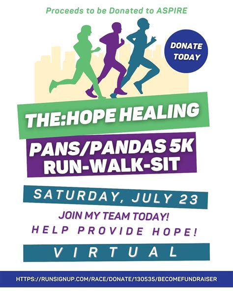 Thehope Healing Pans Pandas 5k Runwalksit Virtual Event Aspire