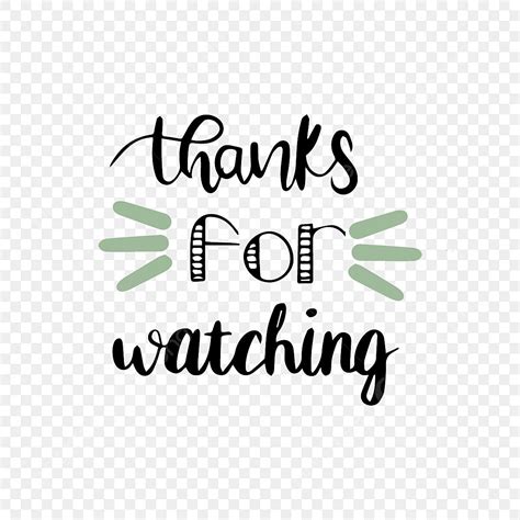Thank You Font Vector Hd Png Images Cartoon Hand Drawn Green Thank You