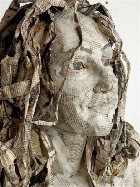 work — will kurtz paper art sculpture paper mache sculpture cardboard sculpture