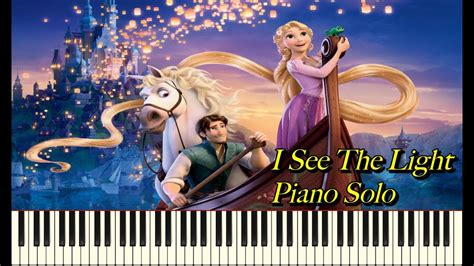 Tangled I See The Light Synthesia Piano Solo Youtube