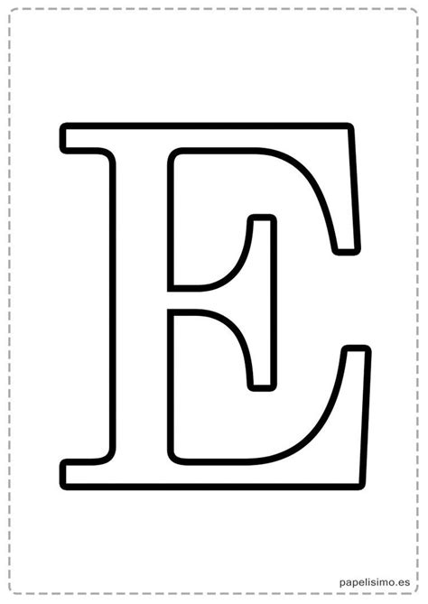 Haz fichas para que aprendan las letras y podrán componer palabras, o como guia para adquirir destreza punteandolas con un punzón. E Abecedario letras grandes imprimir mayúsculas ...