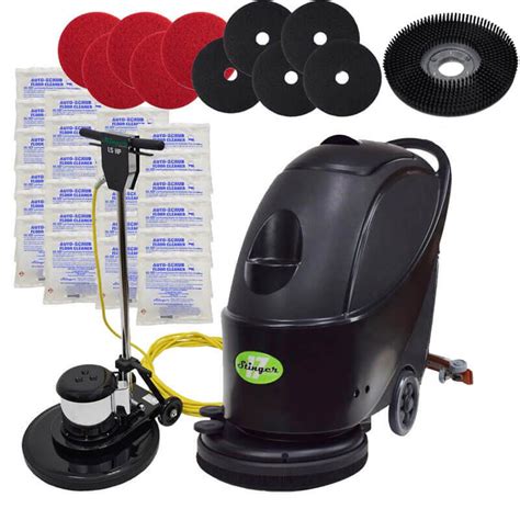 17 Stinger Electric Floor Scrubber And Machine Gold Package Unoclean
