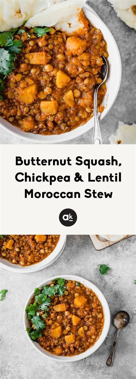 Reviewed by our expert panel. Butternut Squash, Chickpea & Lentil Moroccan Stew | Recipe | Vegetarian stew, Moroccan stew ...