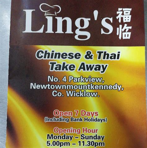 Lings Chinese And Thai Wicklow